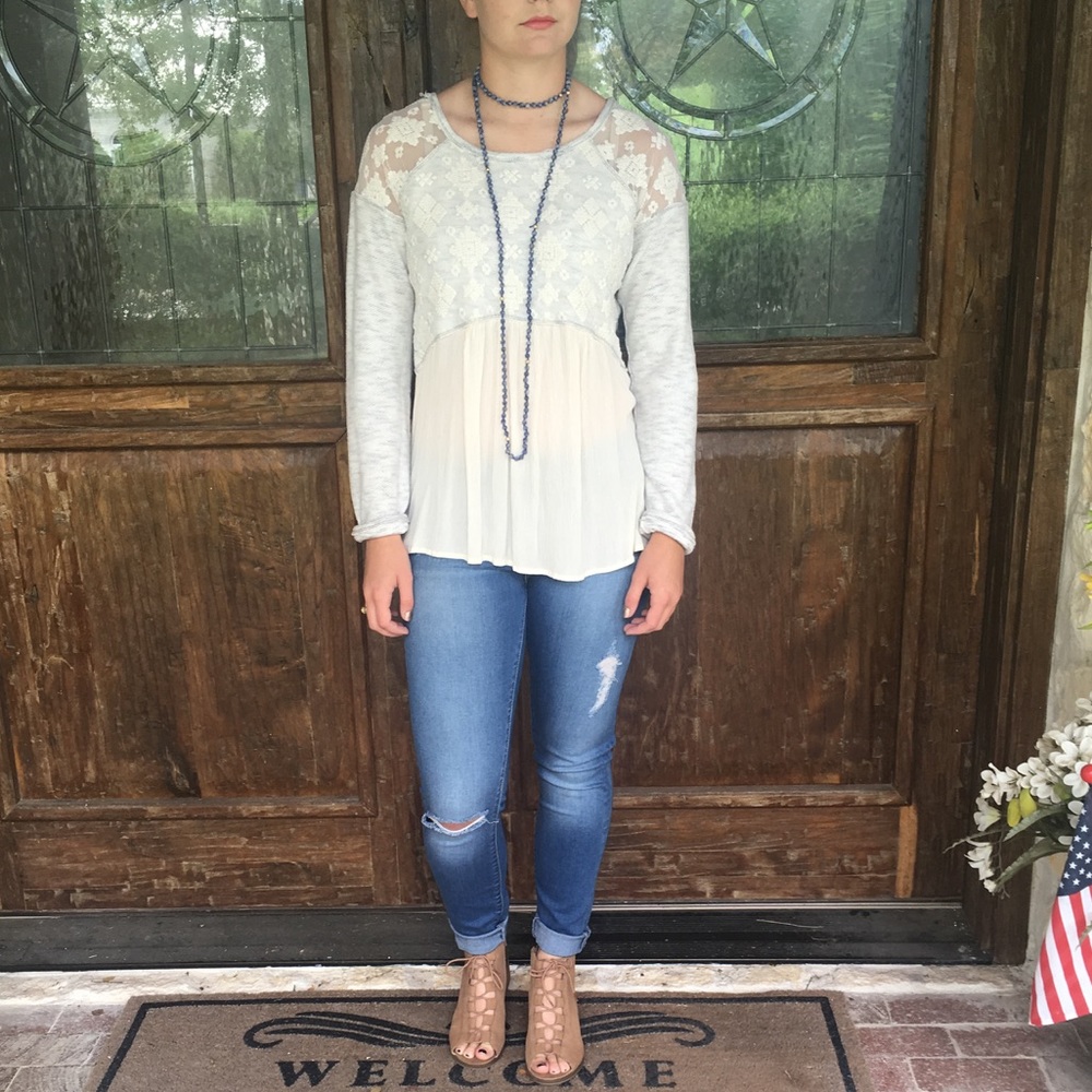 Long Sleeved Lace Top