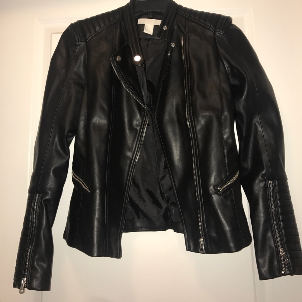 H&M Faux Leather Moto Jacket
