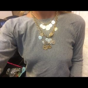 Gold Greek coin necklace! Free People looking