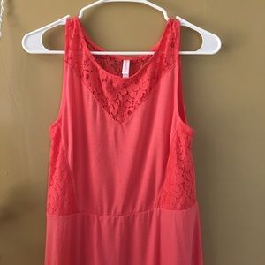 Xhiliration coral dress
