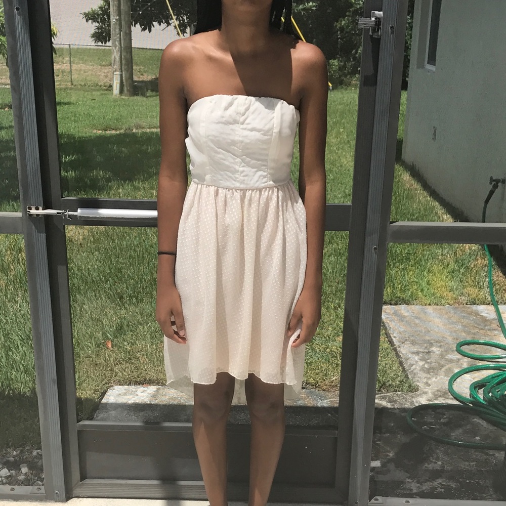 🔥Strapless high-low dress🔥