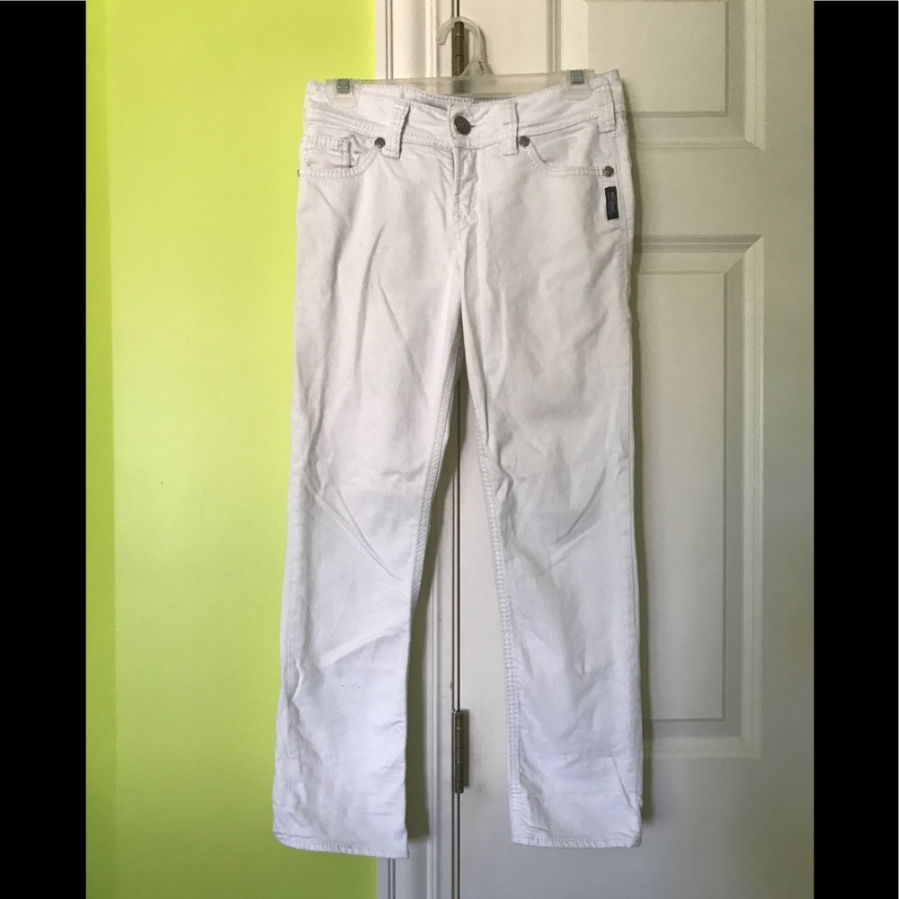 Silver's white suki Capri