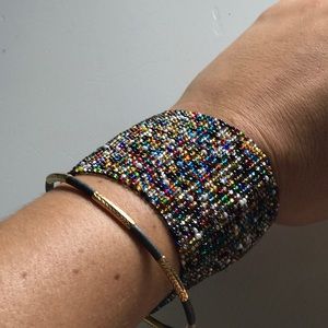 Original hand beaded Mexican bracelet.