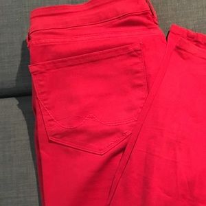 Red NYDJ Skinny Jean