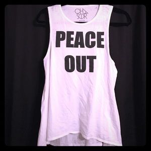 Chaser brand peace out tank! Size S