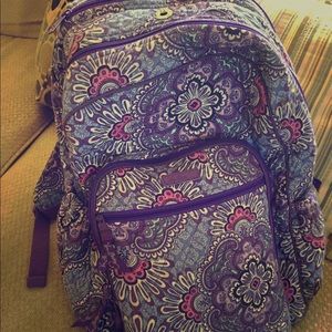 Used VERA BRADLEY PURPLE BACKPACK!!!! $70! Was 108