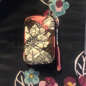Pink floral camera case