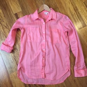 GAP Tops - GAP Linen Blend Button Down Pink Shirt GAP Tops - GAP Linen Blend Button Down Pink Shirt