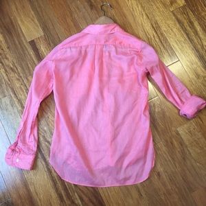 GAP Tops - GAP Linen Blend Button Down Pink Shirt GAP Tops - GAP Linen Blend Button Down Pink Shirt