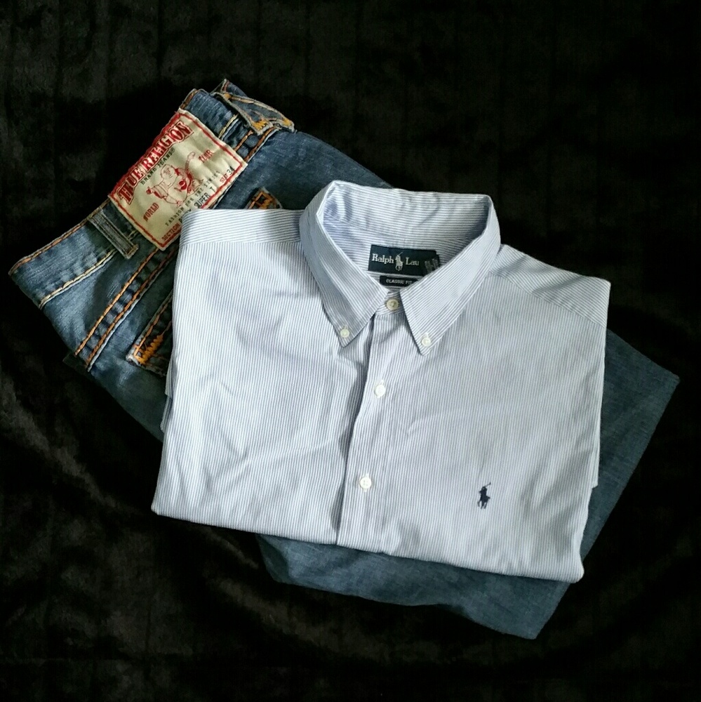 Men's Ralph Lauren Classic Fit  Button Down Shirt