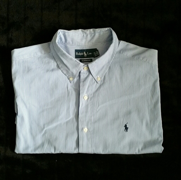 Men's Ralph Lauren Classic Fit  Button Down Shirt - Picture 2 of 4