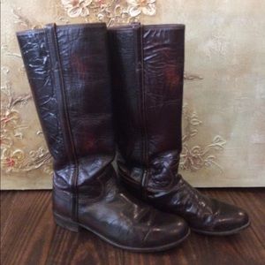 Justin leather riding boots