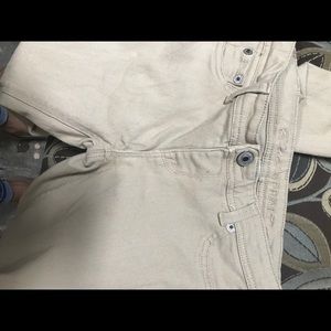 Blue Asphalt tan skinny pull on jeans