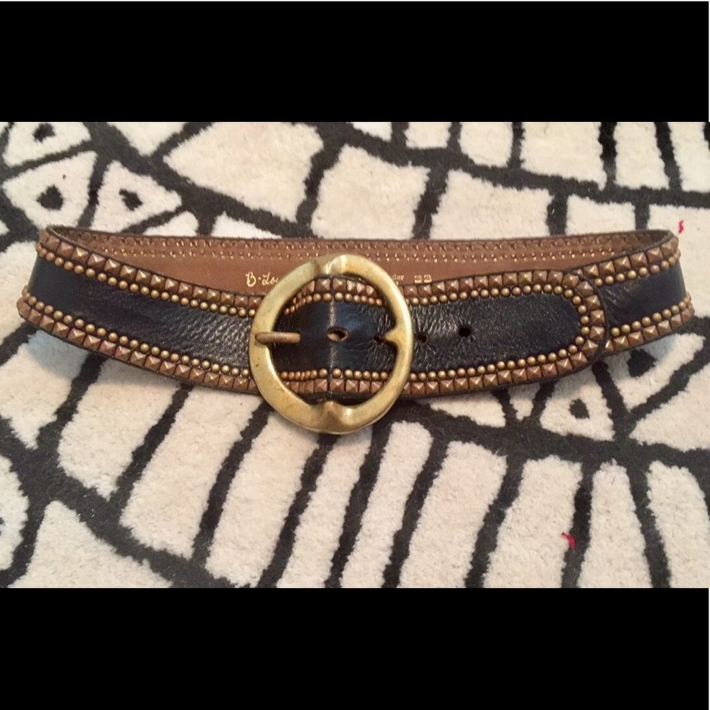 Beautiful B Low The Belt... leather studded belt