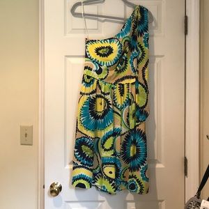 Trina Turk one shoulder dress, size 6
