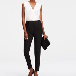 NWT ✨ Ann Taylor Two Toned Black & White Jumpsuit