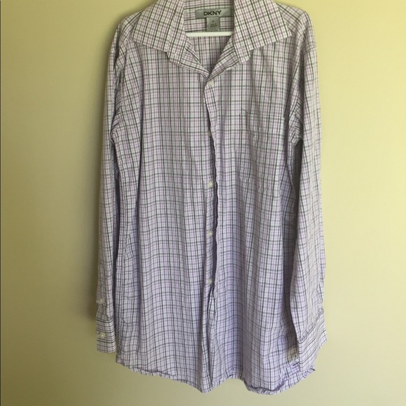 DKNY boys' plaid dress shirt - Picture 1 of 4