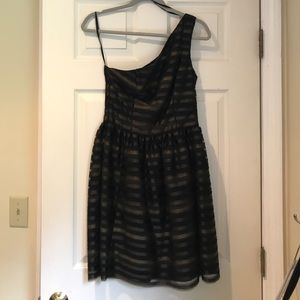 Jill by Jill Stuart, Black & gold cocktail dress.