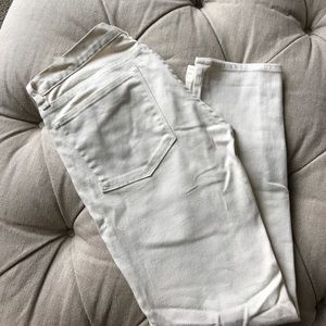 J Crew cream colored jeans