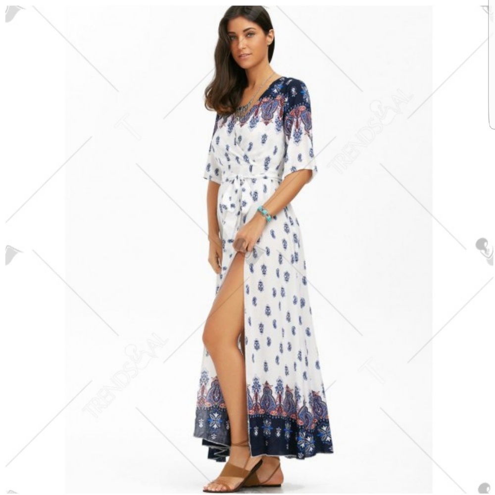 LAST ONE! Sexy Belted Festival Maxi - Picture 2 of 5