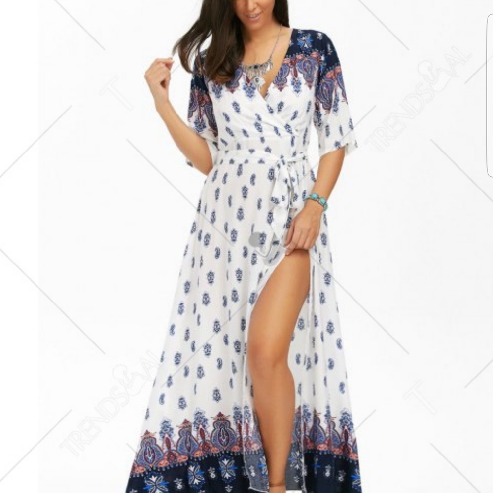 LAST ONE! Sexy Belted Festival Maxi - Picture 3 of 5