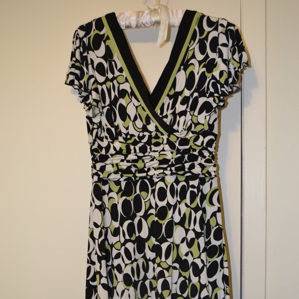 Black and Green Dress