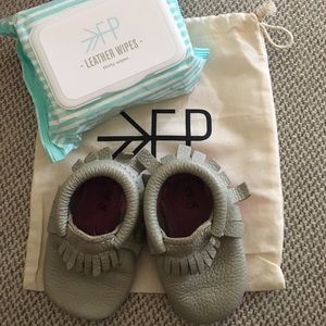 Freshly Picked Sz 2 baby moccasins