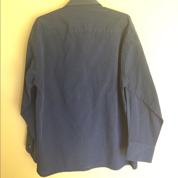 Royal blue boys dress shirt - Picture 3 of 4