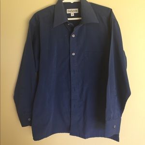 Royal blue boys dress shirt