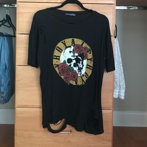 Distressed Black Royalty Ter