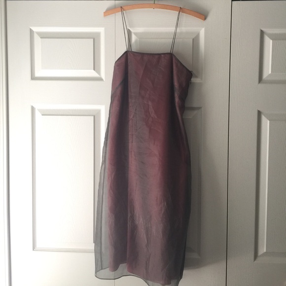 Banana Republic Gauzy Silk Party Dress Size 4 - Picture 1 of 7