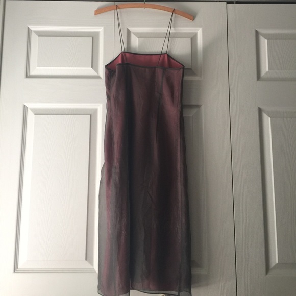 Banana Republic Gauzy Silk Party Dress Size 4 - Picture 2 of 7