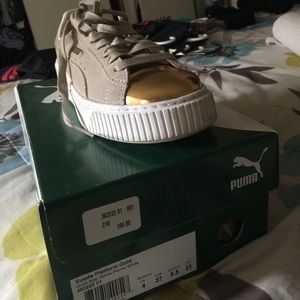 Puma Suede Platform Gold