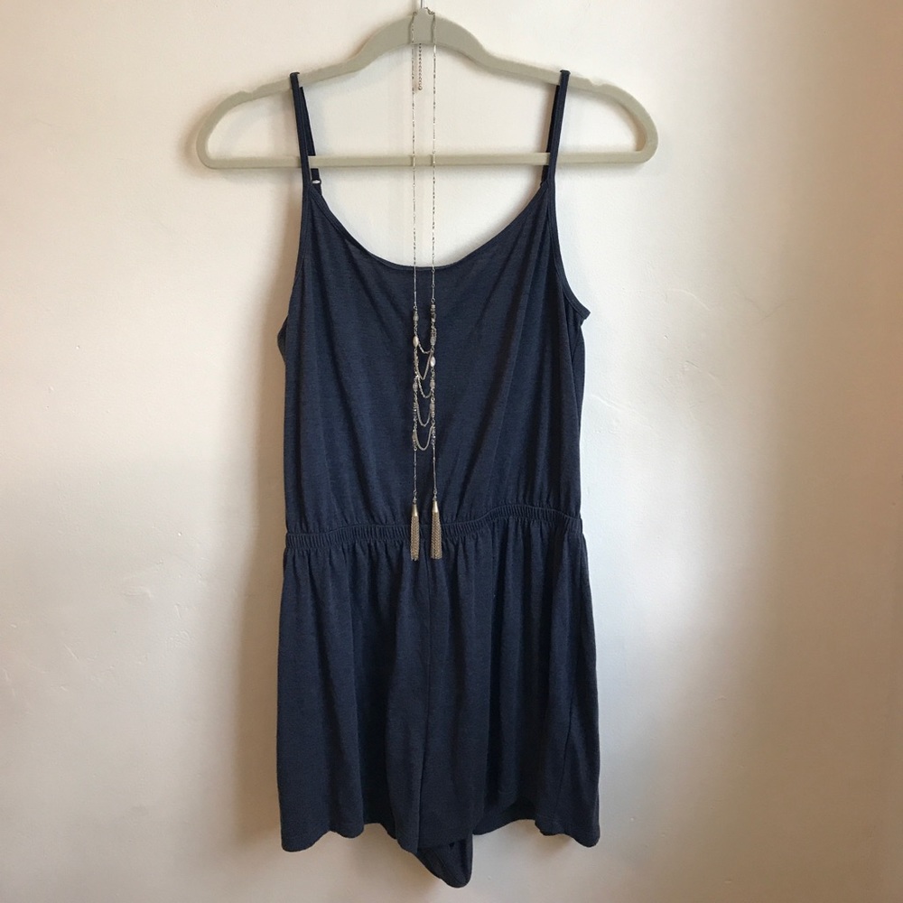 Navy Blue Romper
