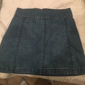 SOLD Free people denim skirt