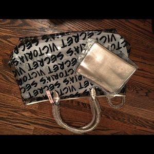 Victoria's Secret Graffiti Tote Bag + cos. bag