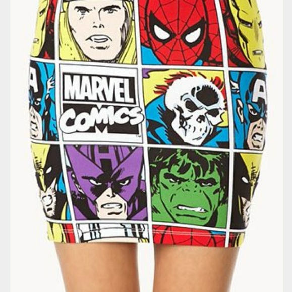 Marvel Dresses & Skirts - Marvel Comic Book Mini Skirt