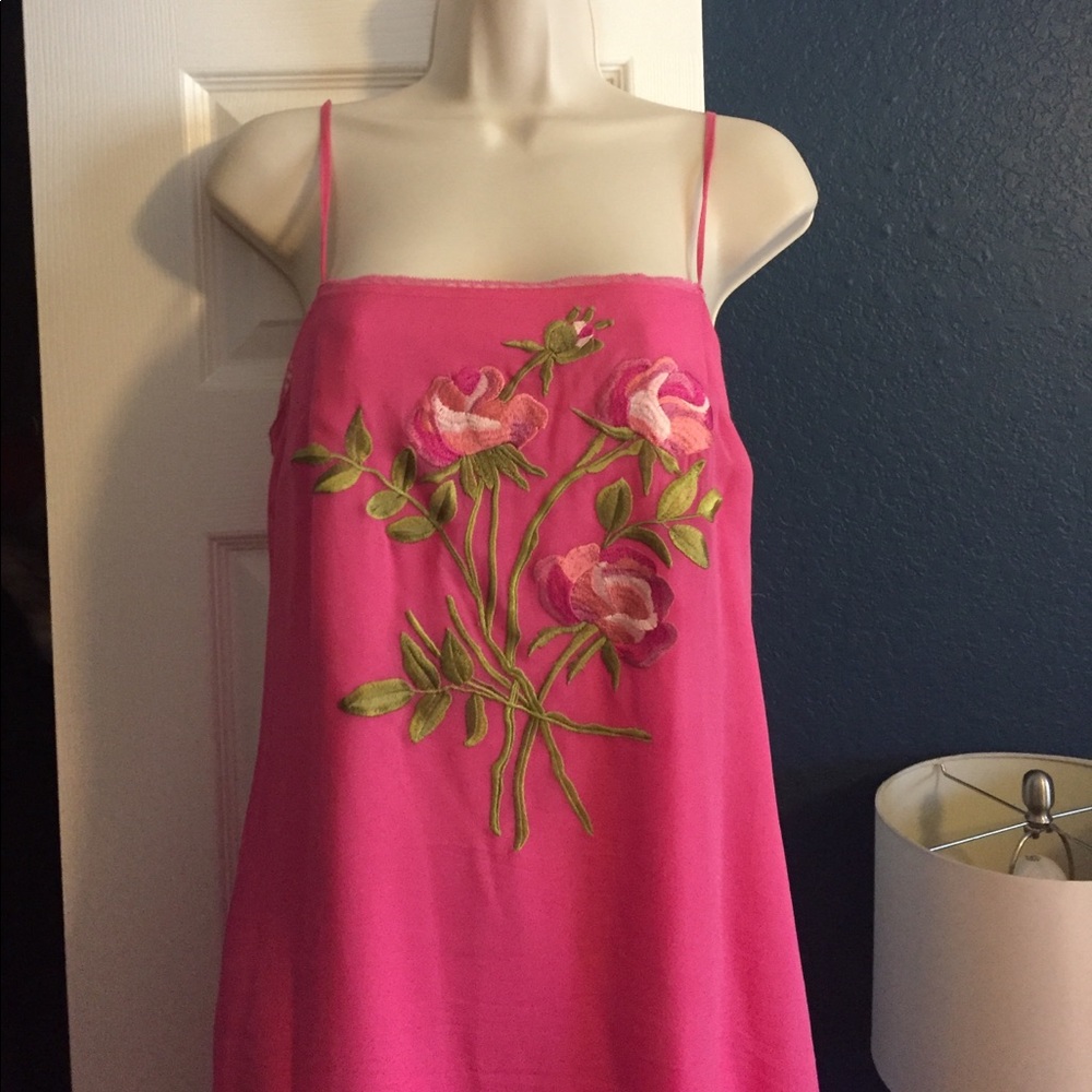 Pink thin strapped Betsey Johnson dress