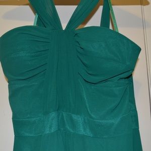 Emerald Halter Dress NWOT