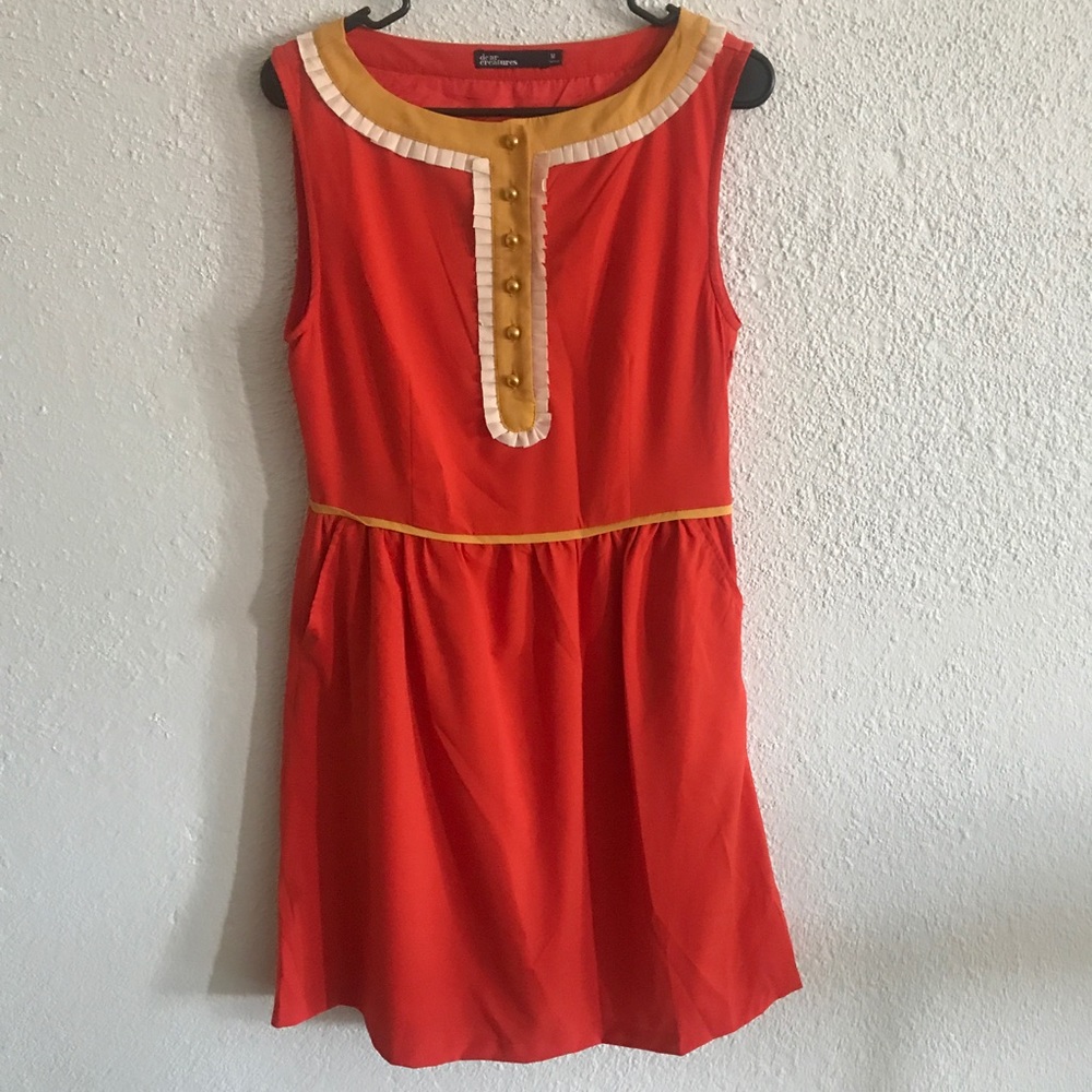 Dear Creatures Julie Orange Dress 🍊
