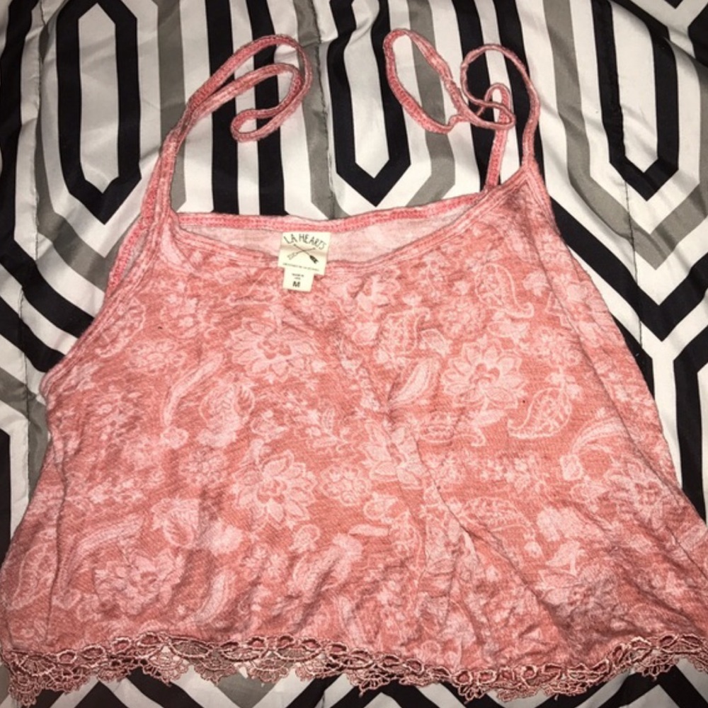 Light pink crop top