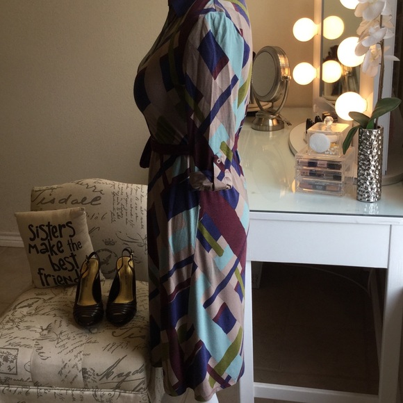 Merona Retro inspired button up/ waist tie dress - Picture 5 of 8