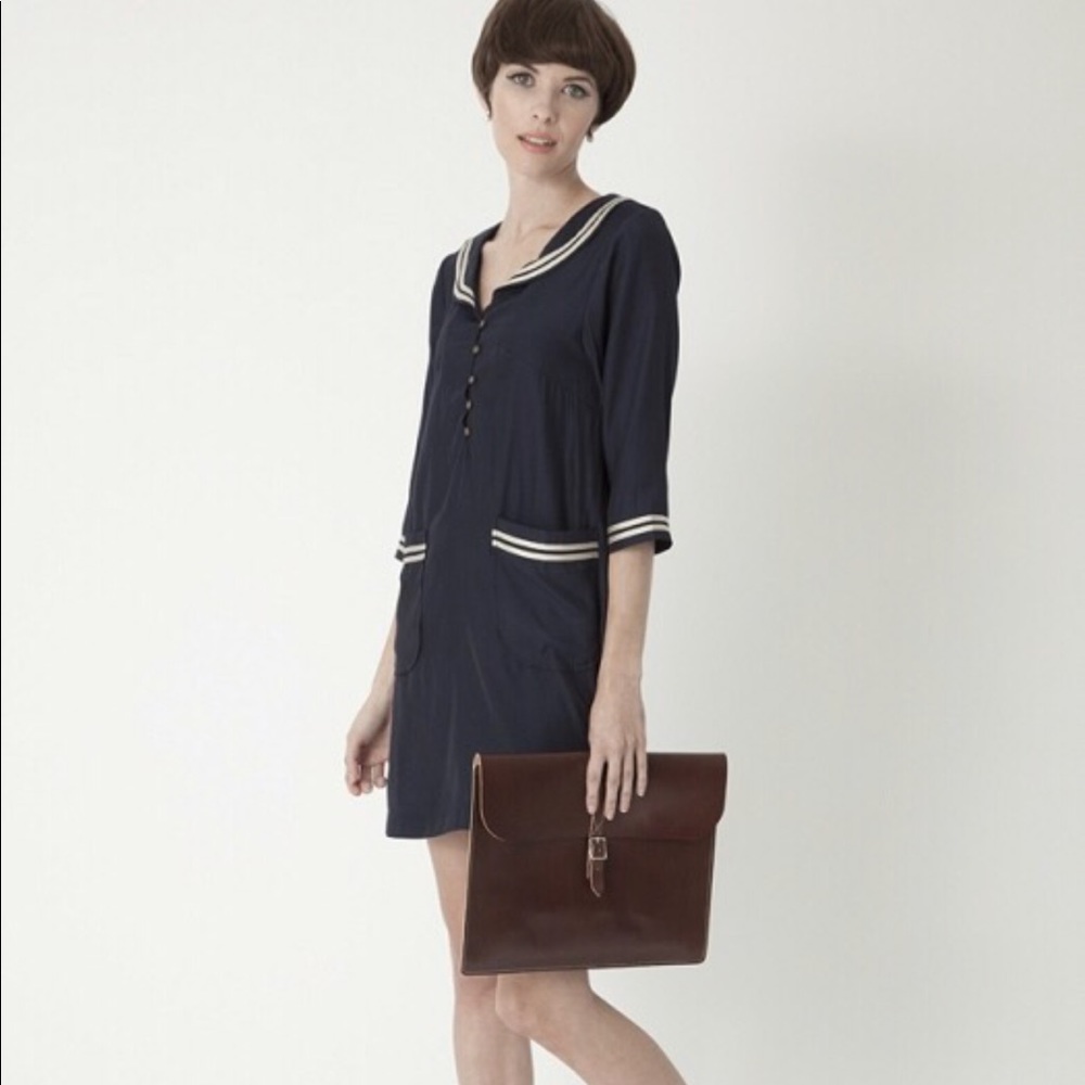 Dear Creatures Porter Dress in Navy Rare ❤️