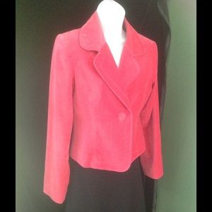 Willi Smith pink velvet Blazer 6