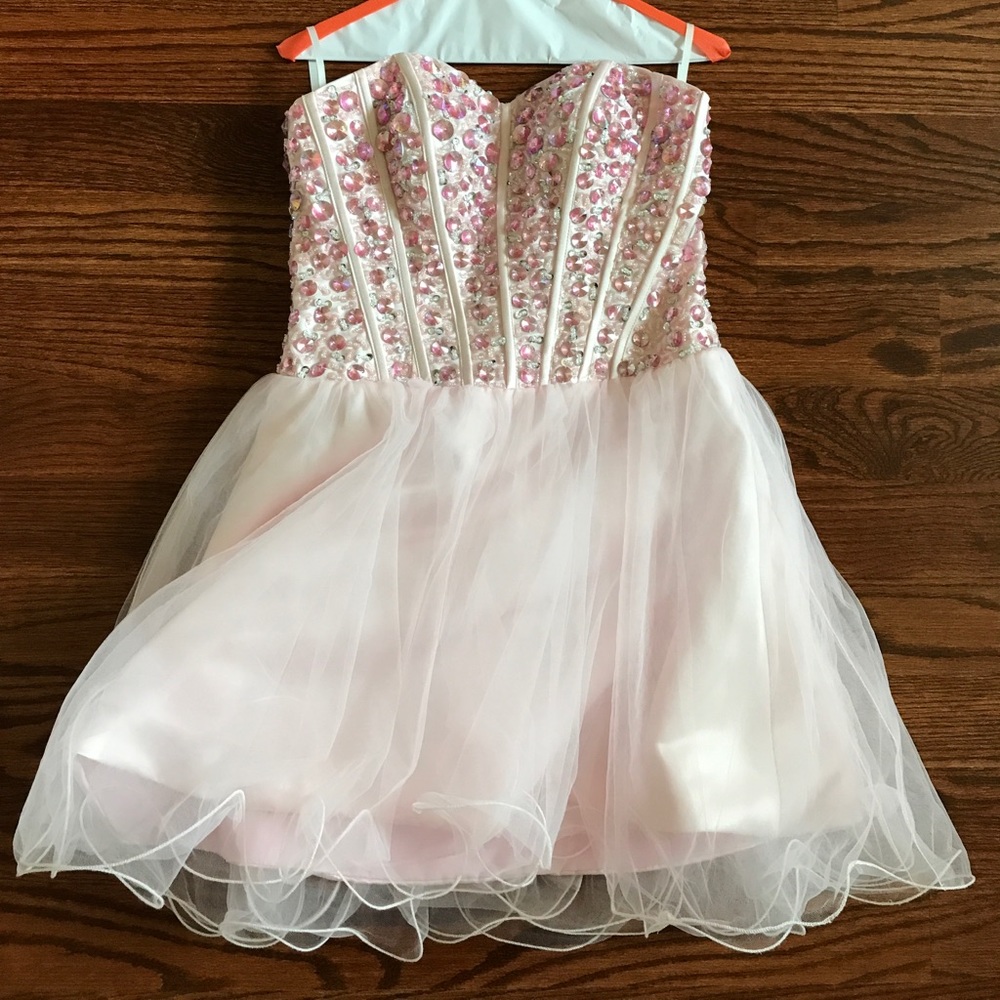 Light Pink Semi Formal Dress