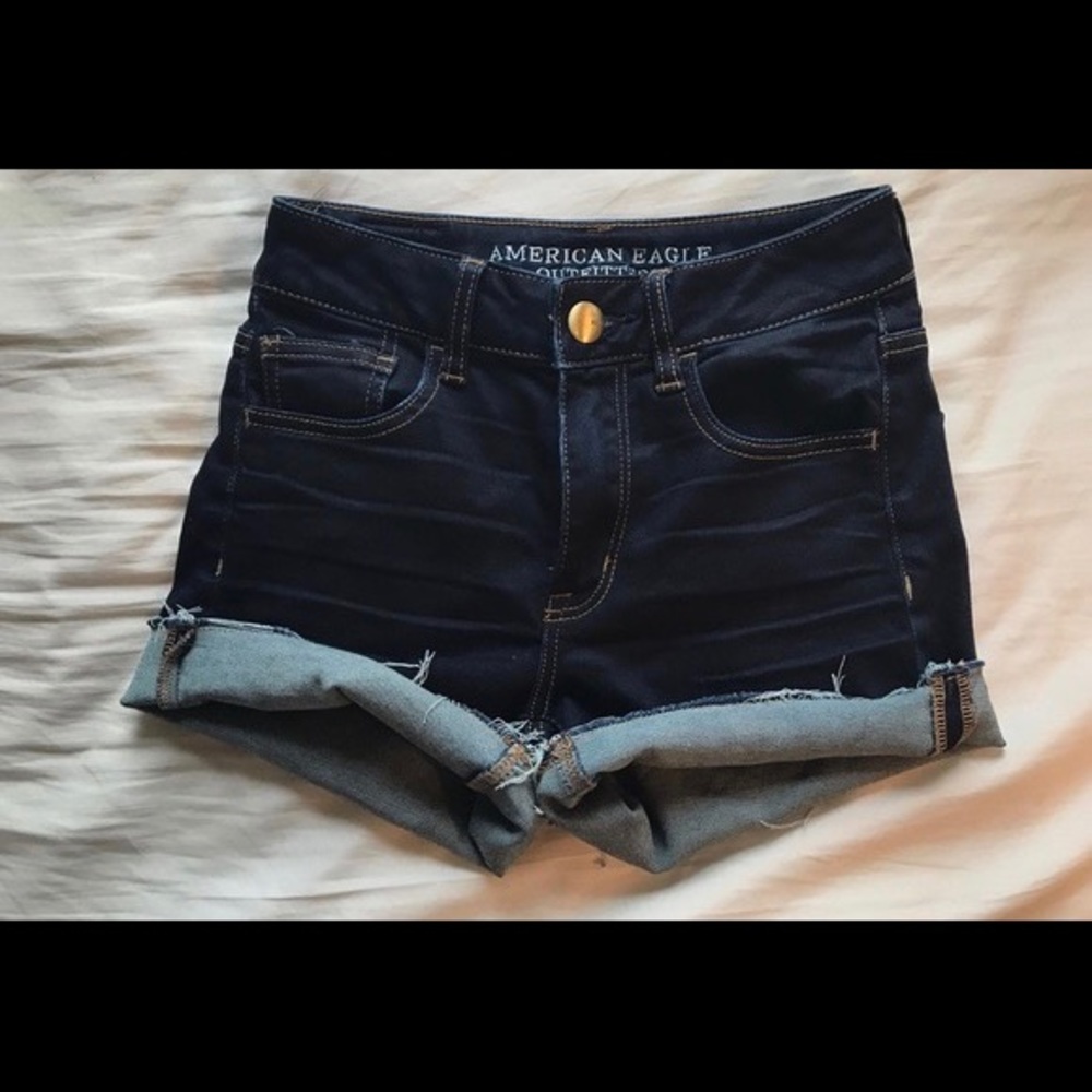 American Eagle Dark Wash shorts sz 10