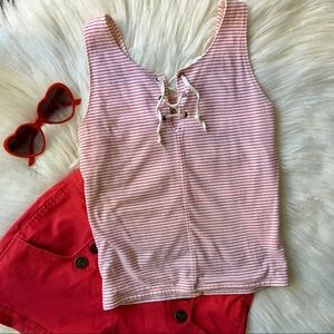 Hollister Pinstripe Tank Top