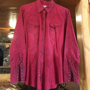 Stetson women's western shirt with snaps.