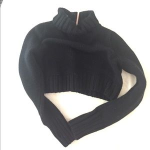 Tobi cropped turtleneck sweater