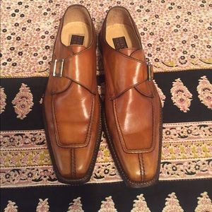 Beautiful leather shoes with monk strap